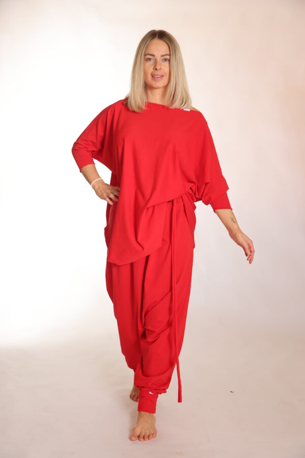 duurzaam rood organic damespak