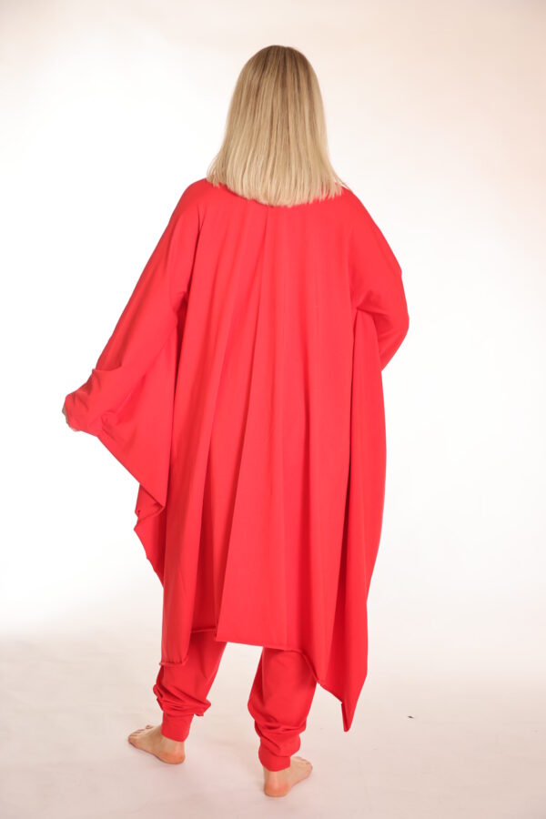 Touch – Luchtig organic vest voor vrouwen - Rood - Afbeelding 4