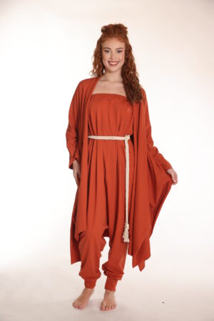 Touch – Luchtig organic vest voor vrouwen - Oranje