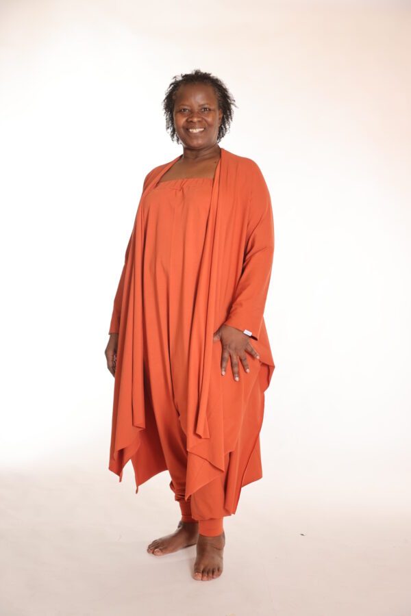 Touch – Luchtig organic vest voor vrouwen - Oranje - Afbeelding 4