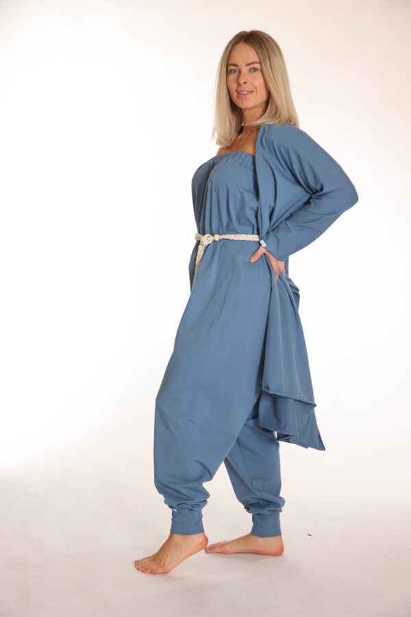 Touch – Luchtig organic vest voor vrouwen - Blauw - Afbeelding 4