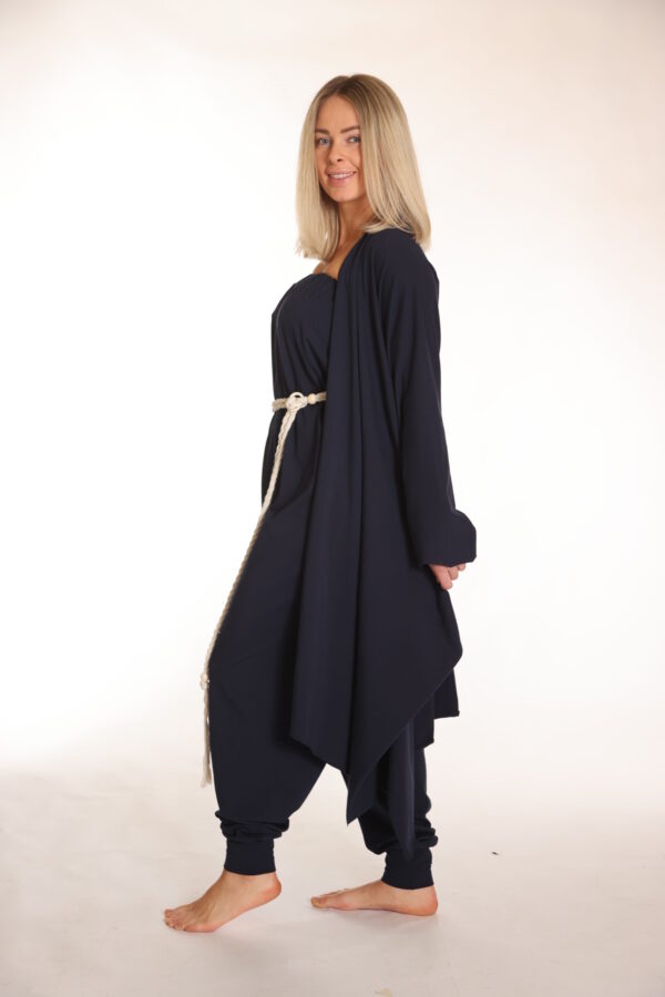 Touch – Luchtig organic vest voor vrouwen - Indigo - Afbeelding 3