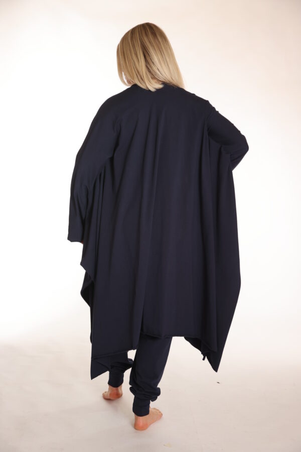 Touch – Luchtig organic vest voor vrouwen - Indigo - Afbeelding 2