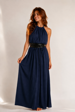 Duurzame Elegante Jurk Voor Dames - Indigo